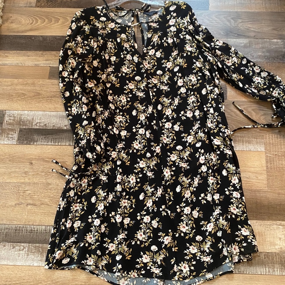 Long sleeve flower dress